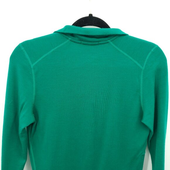 Minus33 100% Merino Midweight 1/4 Zip S Emerald Green #814 - Picture 10 of 16